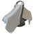 MOZAH 100% Organic Muslin Car Seat Covers for Babies Baby Car Seat Covers for Girls (Belgian Grey)